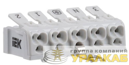 Клемма пружинная соединительная КСПнз5-3L+N+PE IEK 