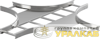 Ответвитель для лотка Х-образ. 80х300 R600 LESTA IEK 