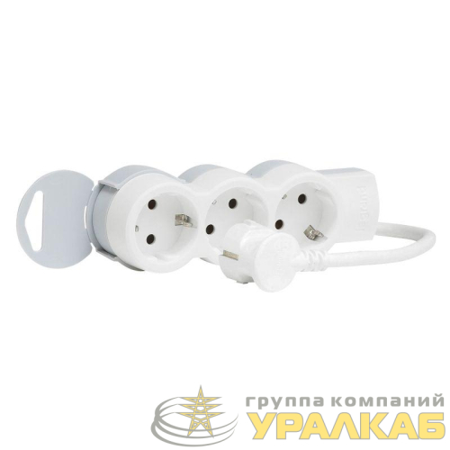 Удлинитель 3х1.5м с заземл. 16А IP20 Стандарт 3х2P+E Leg 