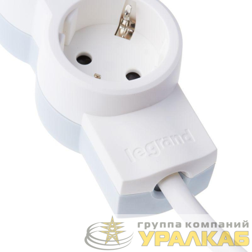 Удлинитель 3х3м с заземл. 16А IP20 Стандарт 3х2P+E Leg 