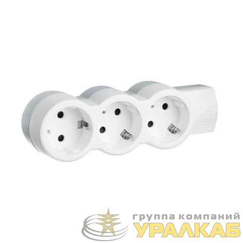 Колодка удлинителя 3-м с заземл. 16А IP20 Стандарт 3х2P+E без кабеля Leg 