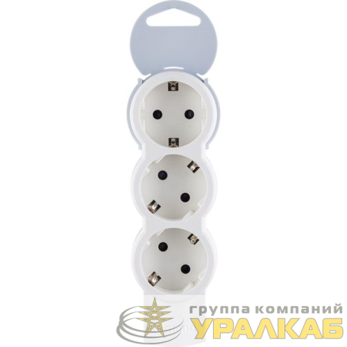 Колодка удлинителя 3-м с заземл. 16А IP20 Стандарт 3х2P+E без кабеля Leg 