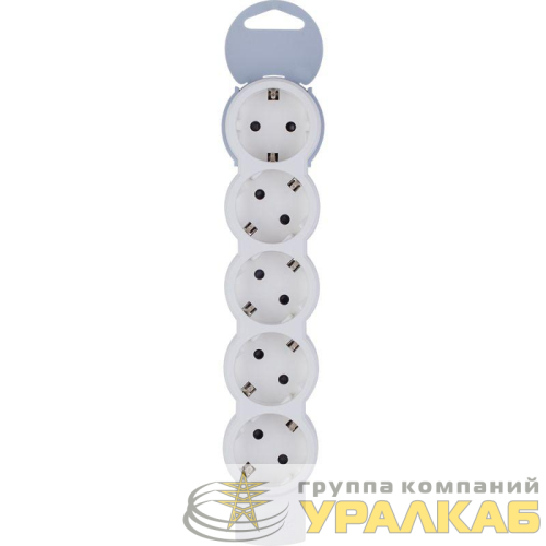 Колодка удлинителя 5-м с заземл. 16А IP20 Стандарт 5х2P+E без кабеля Leg 