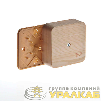 Коробка универсальная для кабель-каналов 80х80х25 сосна (светл. основа) IP40 Ruvinil 