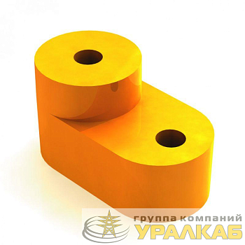 Изолятор угловой для нулевой шины желт. DEKraft 