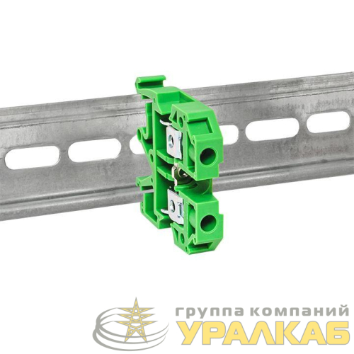 Колодка клеммная JXB-2.5/35 (25а) зел. EKF 