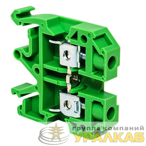Колодка клеммная JXB-2.5/35 (25а) зел. EKF 