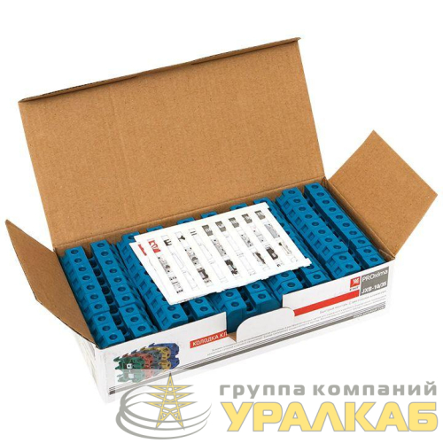 Колодка клеммная JXB-10/35 (70а) син. EKF 