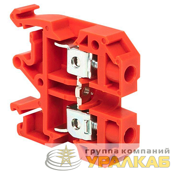 Колодка клеммная JXB-2.5/35 (25а) крас. EKF 