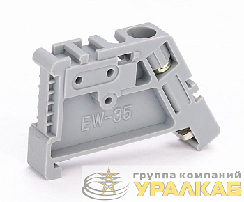 Ограничитель ФК102-01 на DIN-рейку 1 винт пластик. DEKraft 