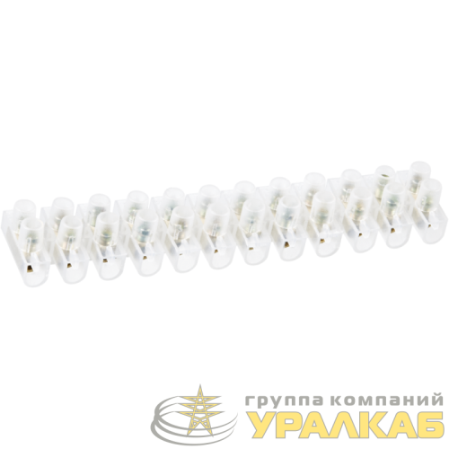 Колодка клеммная 1х4кв.мм 12 пар NTB-UPE-S12-3/WH-r полиэтилен бел. (уп.2шт) NAVIGATOR 