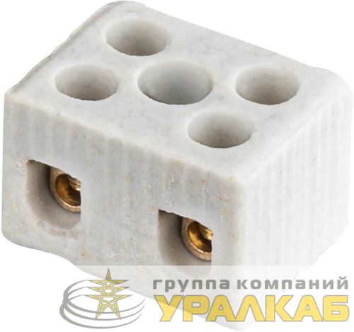 Колодка зажимная винтовая керамическая КЗВ 61 706 NTB-HCR-2-24/WH (уп.40шт) Navigator 