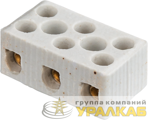 Колодка зажимная винтовая керамическая КЗВ 61 711 NTB-HCR-3-35/WH (уп.20шт) Navigator 