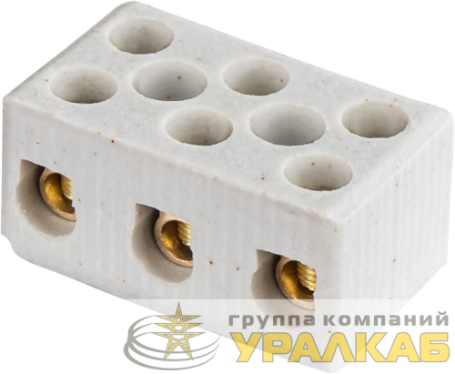Колодка зажимная винтовая керамическая КЗВ 61 712 NTB-HCR-3-41/WH (уп.20шт) Navigator 