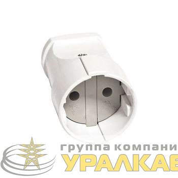 Розетка переносная 10А 250В без заземл. бел. UNIVersal 