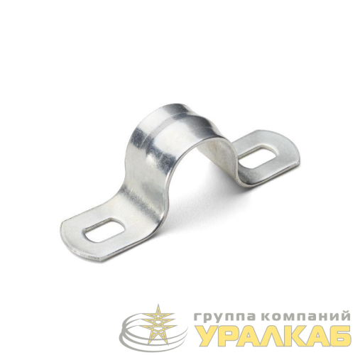 Скоба крепежная двухлапковая СМД d48-50мм метал. оцинк. (уп.50шт) Fortisflex 