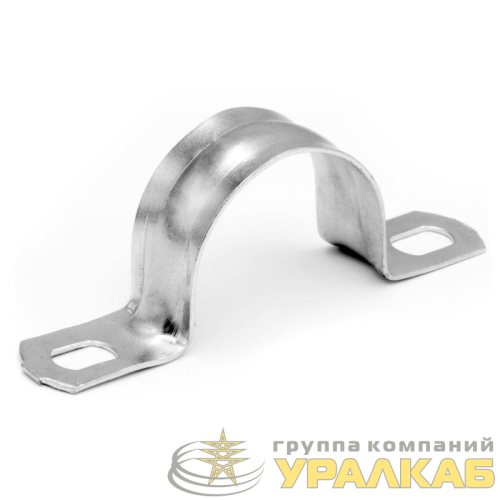 Скоба крепежная двухлапковая d25-26мм метал. оцинк. DKC 