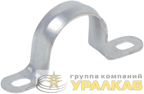 Скоба крепежная двухлапковая d48-50мм метал. IEK 