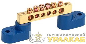 Шина нулевая ШНИ-6х9-6 У2-С на двух угловых изоляторах IEK 