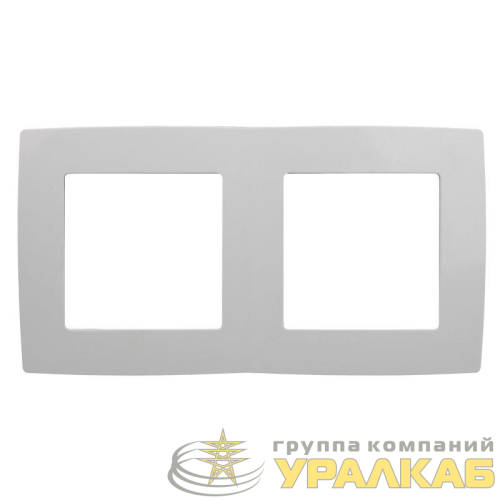 Рамка 2-м 12-5002-01 бел. ЭРА 