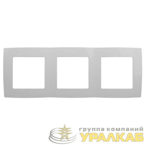 Рамка 3-м 12-5003-01 бел. ЭРА 