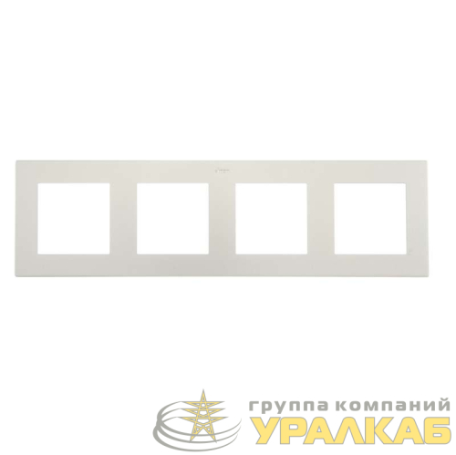 Рамка 4-м Simon24 алюм. 