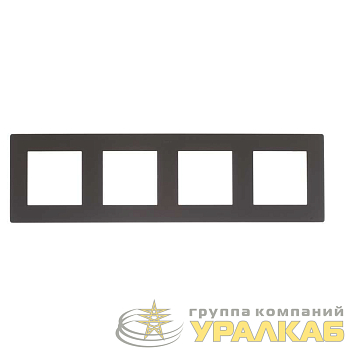 Рамка 4-м Simon24 графит 