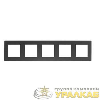 Рамка 5-м Simon24 графит 