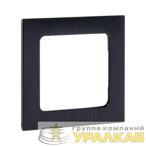 Рамка 1-м Стокгольм металл. черн. PROxima EKF 