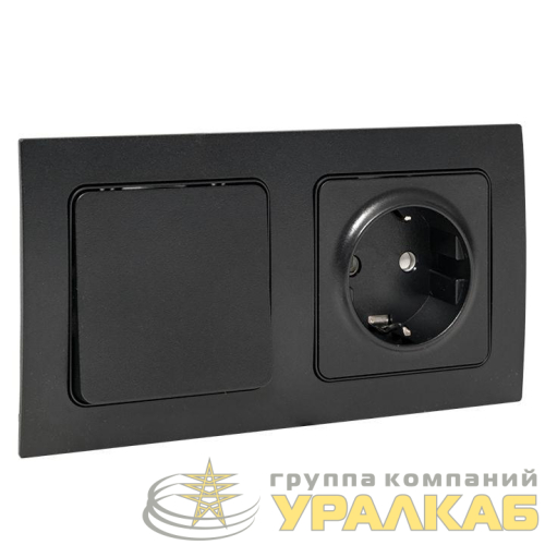 Рамка 2-м Стокгольм черн. PROxima EKF 