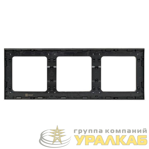 Рамка 3-м Стокгольм черн. PROxima EKF 