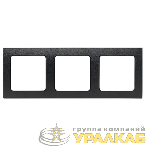 Рамка 3-м Стокгольм черн. PROxima EKF 