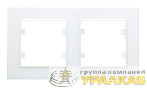 Рамка 2-м Karea горизонт. бел. Makel 