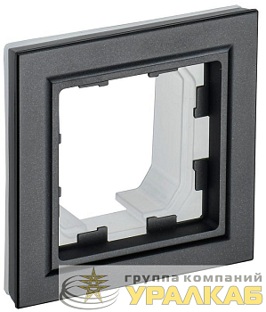 Рамка 1-м IP44 BRITE РУ-1-БрЧ-44 черн. IEK 
