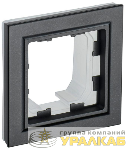 Рамка 1-м IP44 BRITE РУ-1-БрЧ-44 черн. IEK 