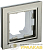 Рамка 1-м IP44 BRITE РУ-1-БрШ-44 шампань IEK 