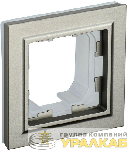 Рамка 1-м IP44 BRITE РУ-1-БрШ-44 шампань IEK 