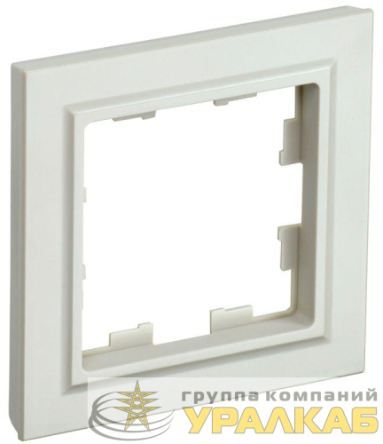 Рамка 1-м BRITE РУ-1-БрКр беж. IEK 