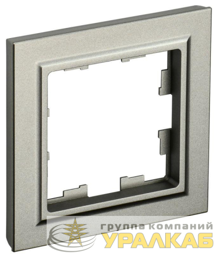 Рамка 1-м BRITE РУ-1-БрШ шампань IEK 