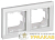 Рамка 2-м IP44 BRITE РУ-2-БрБ-44 бел. IEK 
