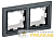 Рамка 2-м IP44 BRITE РУ-2-БрЧ-44 черн. IEK 