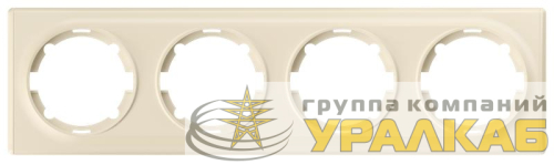 Рамка 4-м Florence беж. 1E52401301 OneKeyElectro 