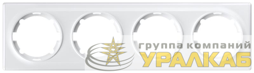 Рамка 4-м Florence бел. 1E52401300 OneKeyElectro 
