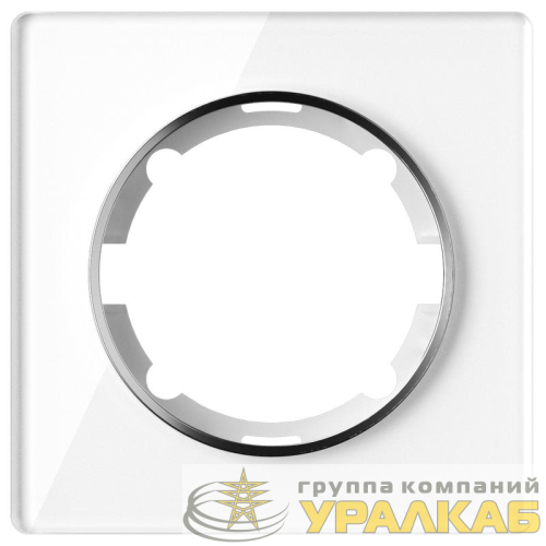 Рамка 1-м Garda стеклянная бел. 2E52101300 OneKeyElectro 