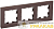 Рамка 3-м BRITE РУ-3-2-БрТБ стекло темн. бронза IEK 