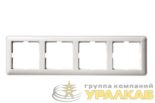 Рамка 4-м W59 бел. SE  (КД-4-18)