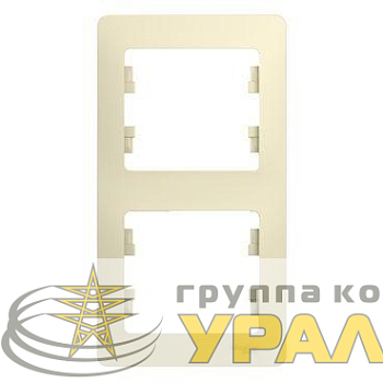 Рамка 2-м Glossa вертикал. беж. SE 