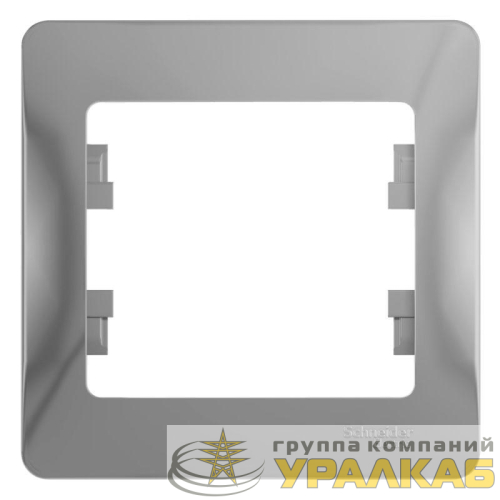 Рамка 1-м Glossa алюм. SE 