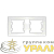 Рамка 2-м Бриллиант горизонт. бел. UNIVersal 