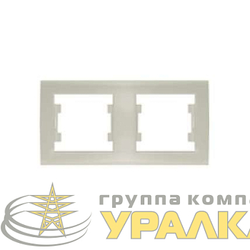 Рамка 2-м Бриллиант горизонт. сл. кость UNIVersal 
